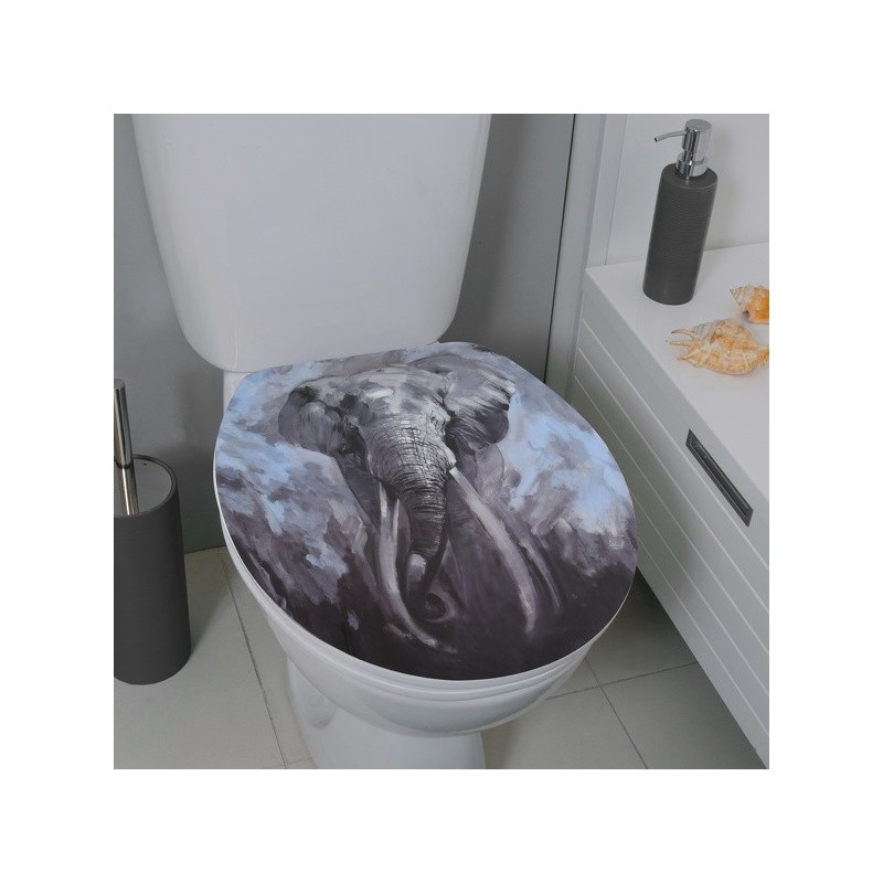 Spirella Abattant Wc MDF ELEPHANT - Charnières Inox Spirella