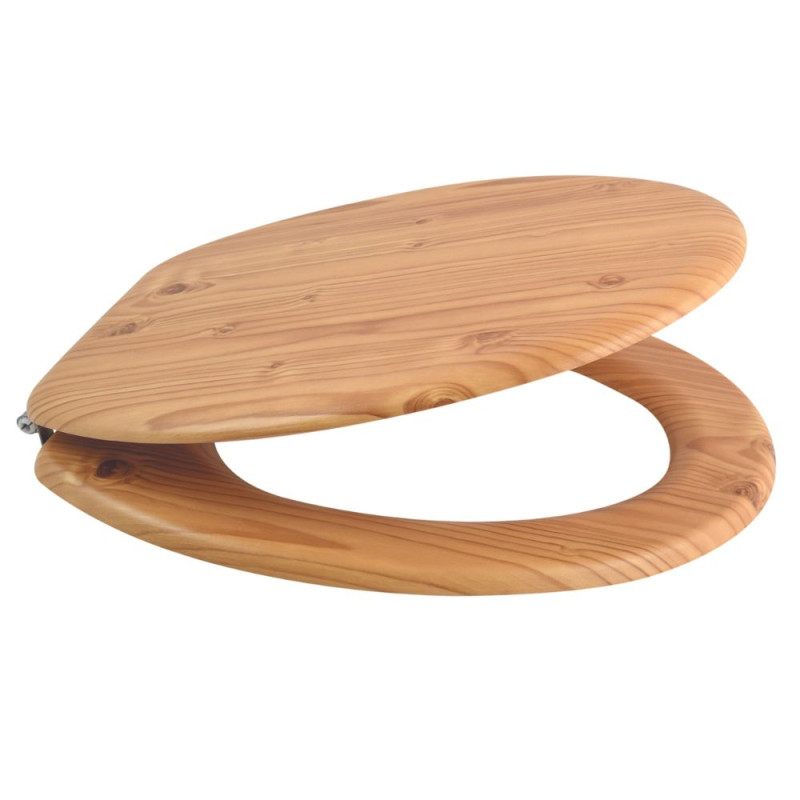 Spirella Abattant Wc MDF En Décor Pin Marron - Charnières Inox MSV