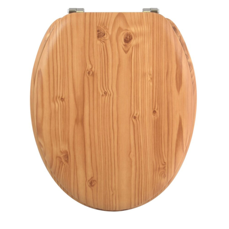 spirella Abattant wc MDF en Décor Pin Marron - Charnières Inox MSV