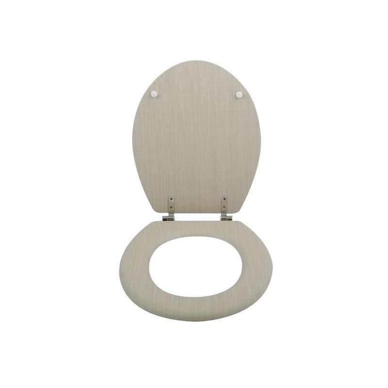 Spirella Abattant Wc MDF LINZ Bleige - Charnières Inox MSV