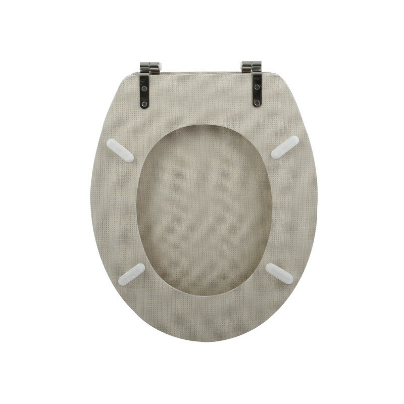 Spirella Abattant Wc MDF LINZ Bleige - Charnières Inox MSV