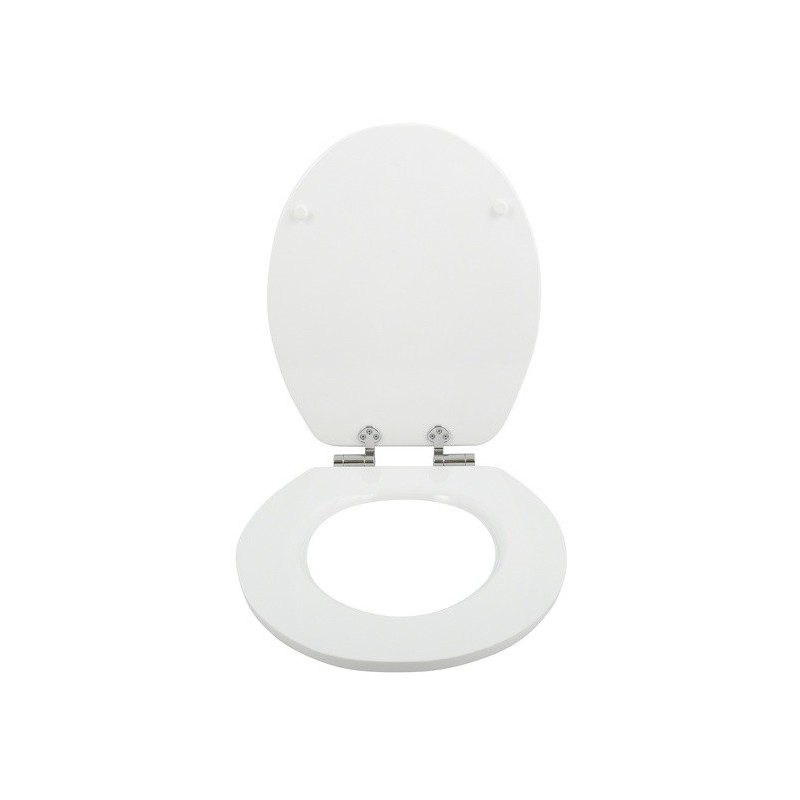 Spirella Abattant Wc MDF MALDIVES Décor Plage - Charnières Zinc Spirella