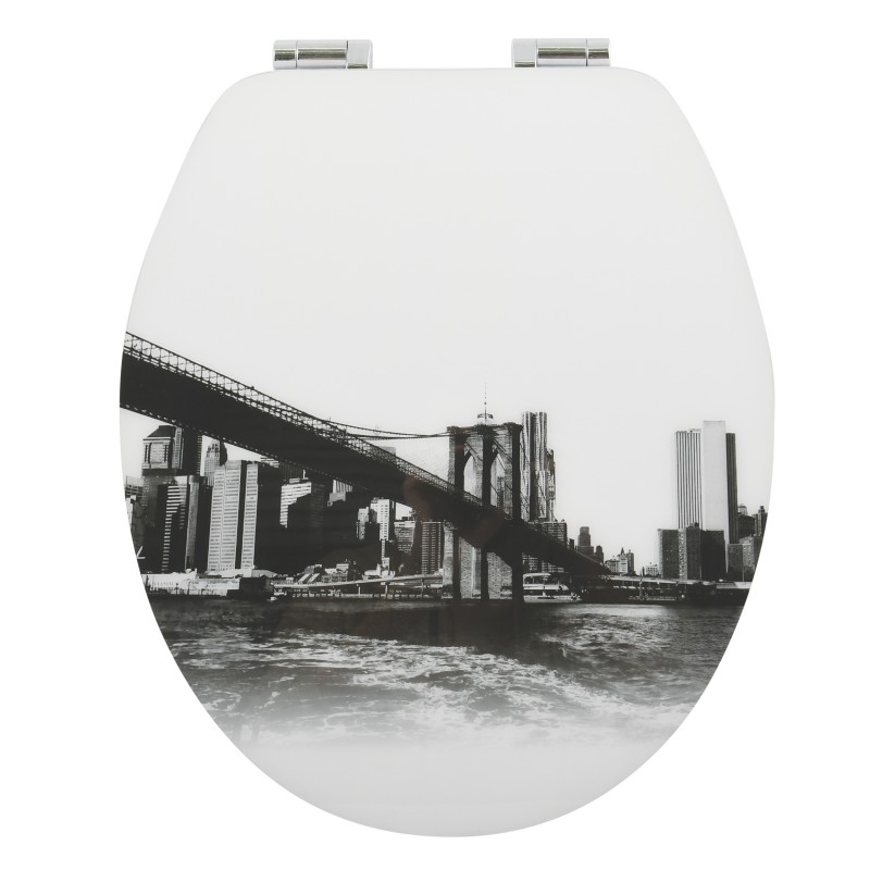 spirella Abattant wc MDF NEW BROOK - Charnières Zinc Spirella