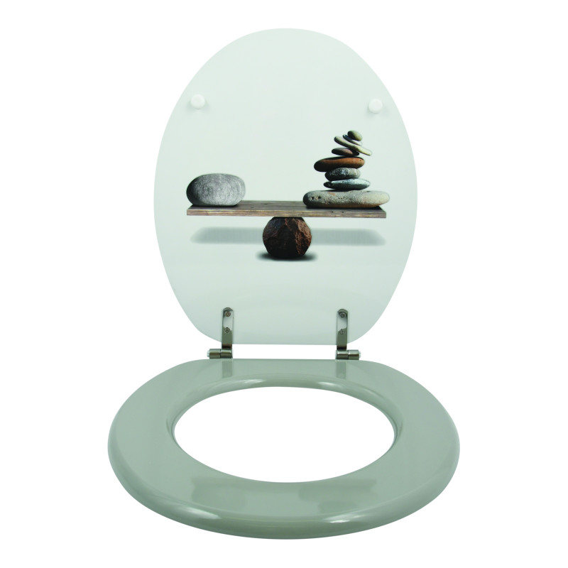 Spirella Abattant Wc MDF SPIRIT - Charnières Inox MSV