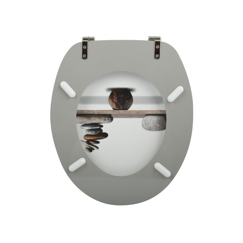 Spirella Abattant Wc MDF SPIRIT - Charnières Inox MSV