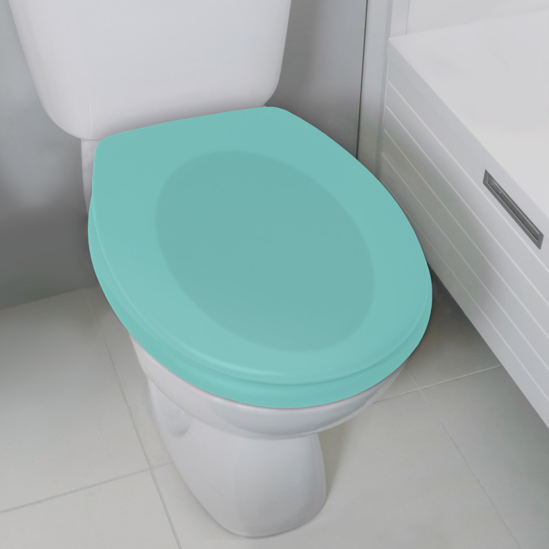 Spirella Abattant Wc Thermo Dur Avec Frein De Chute NEELA Aqua - Charnières ABS Chromé Spirella
