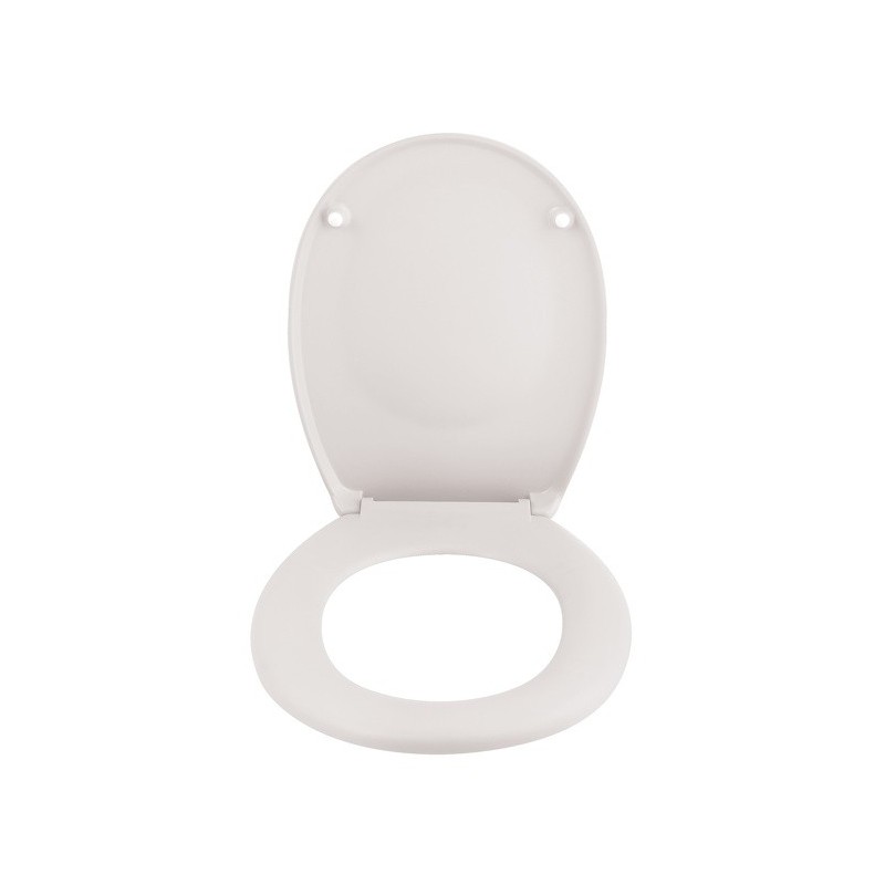 Spirella Abattant Wc Thermo Dur Avec Frein De Chute NEELA Blanc Mat - Charnières ABS Chromé Spirella
