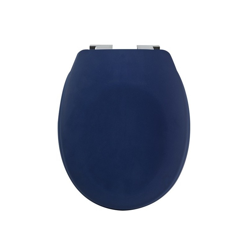 spirella Abattant wc Thermo dur avec frein de chute NEELA Bleu foncé mat - Charnières ABS Chromé Spirella