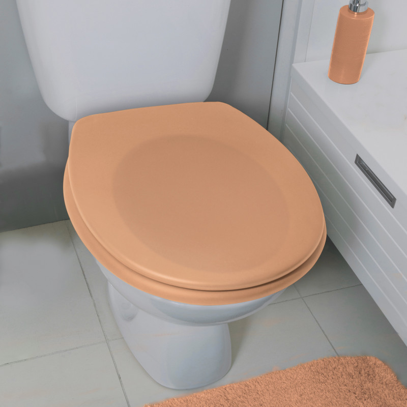 Spirella Abattant Wc Thermo Dur Avec Frein De Chute NEELA Pêche - Charnières ABS Chromé Spirella