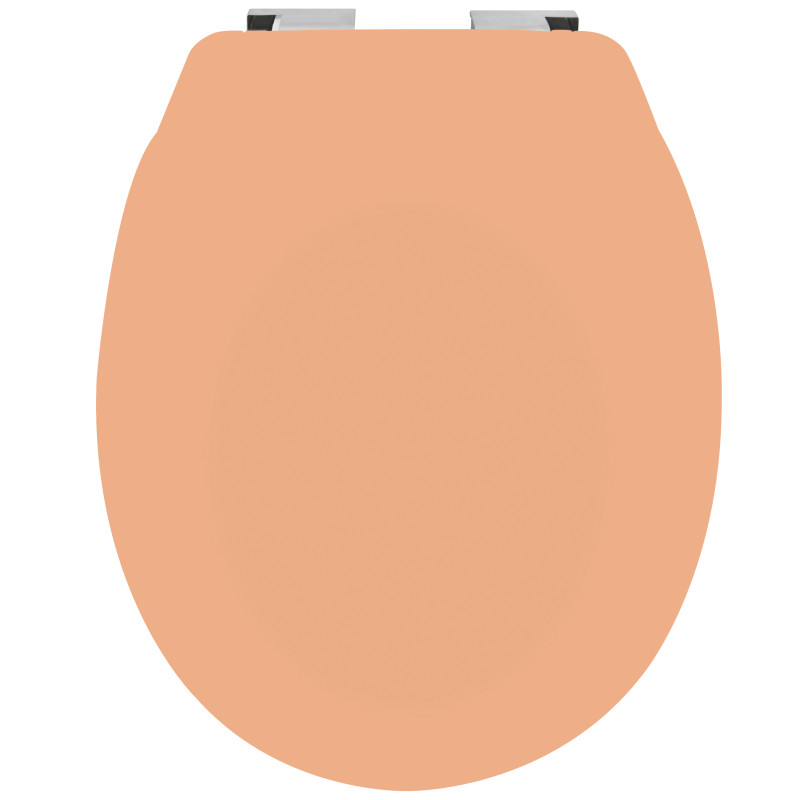 spirella Abattant wc Thermo dur avec frein de chute NEELA Pêche - Charnières ABS Chromé Spirella