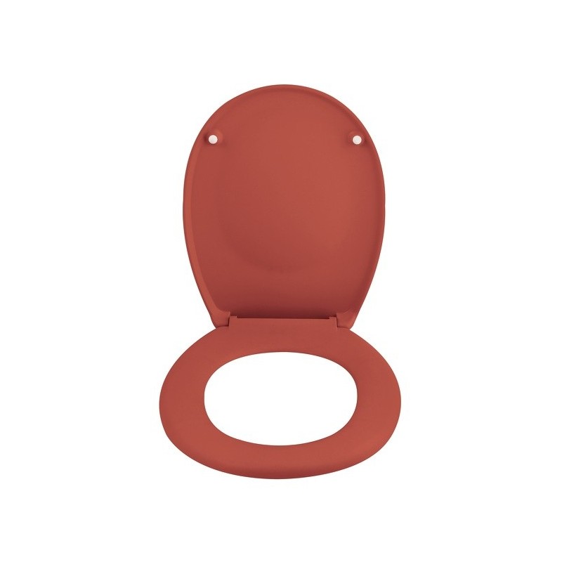 Spirella Abattant Wc Thermo Dur Avec Frein De Chute NEELA Terracotta Mat - Charnières ABS Chromé Spirella