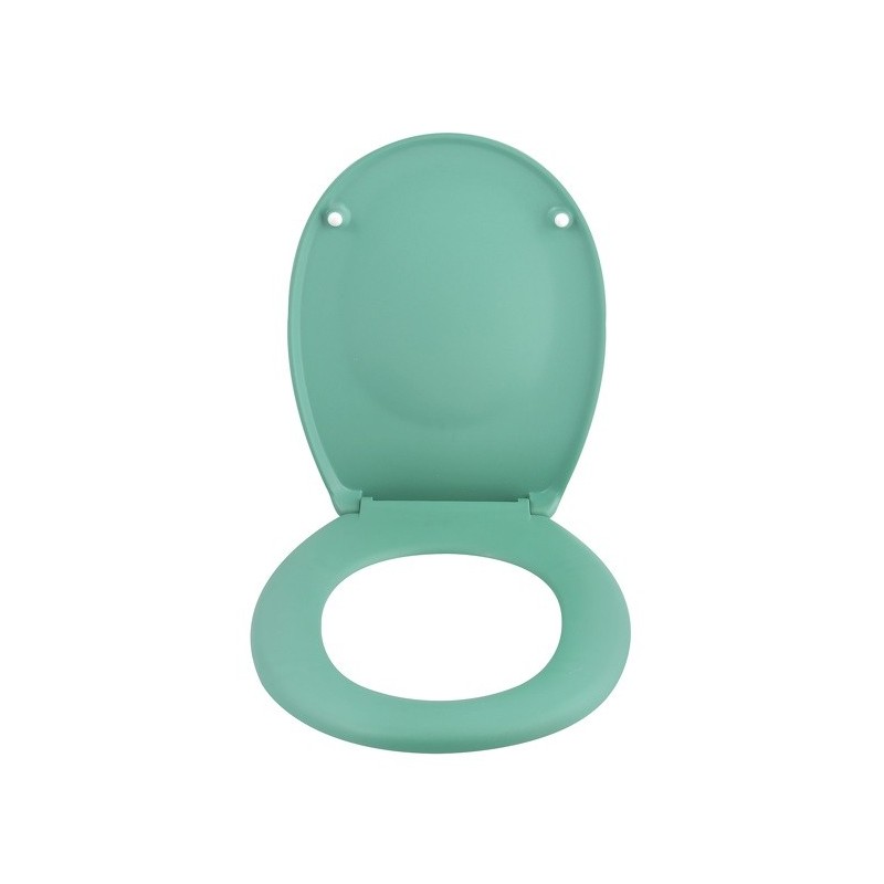 Spirella Abattant Wc Thermo Dur Avec Frein De Chute NEELA Vert Mat - Charnières ABS Chromé Spirella
