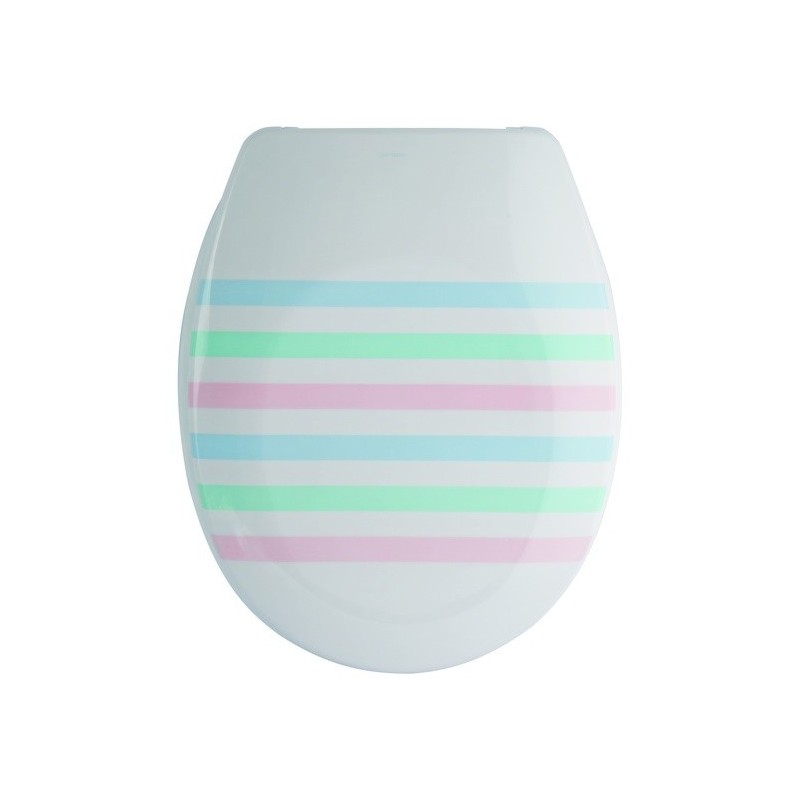 spirella Abattant wc Thermo Dur SEAUVILLE Pastel - Charnières PS MSV