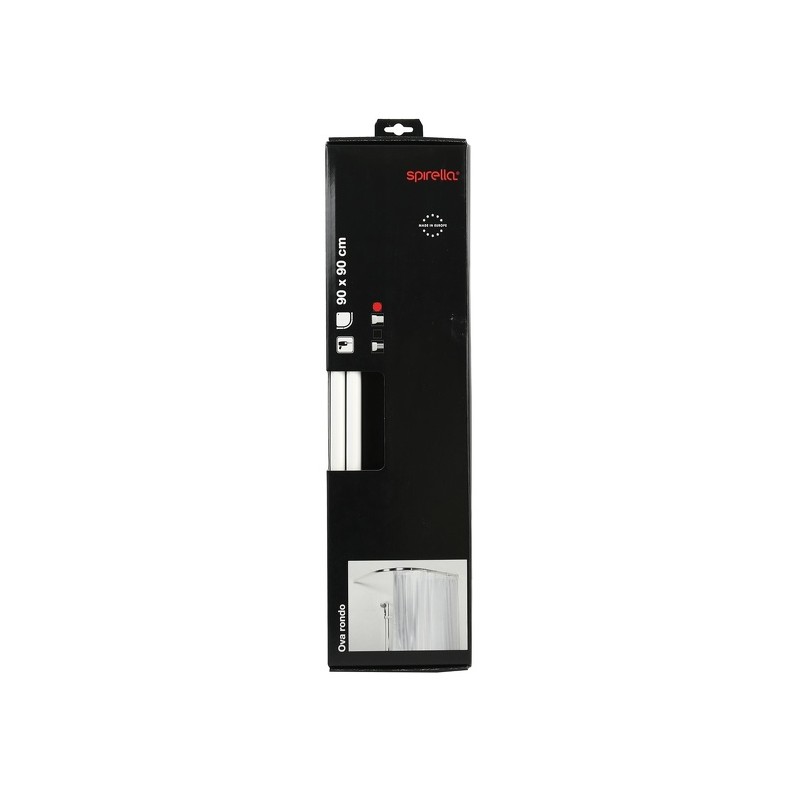 Spirella Barre De Douche OVA RONDO 90x90cm Blanc Spirella