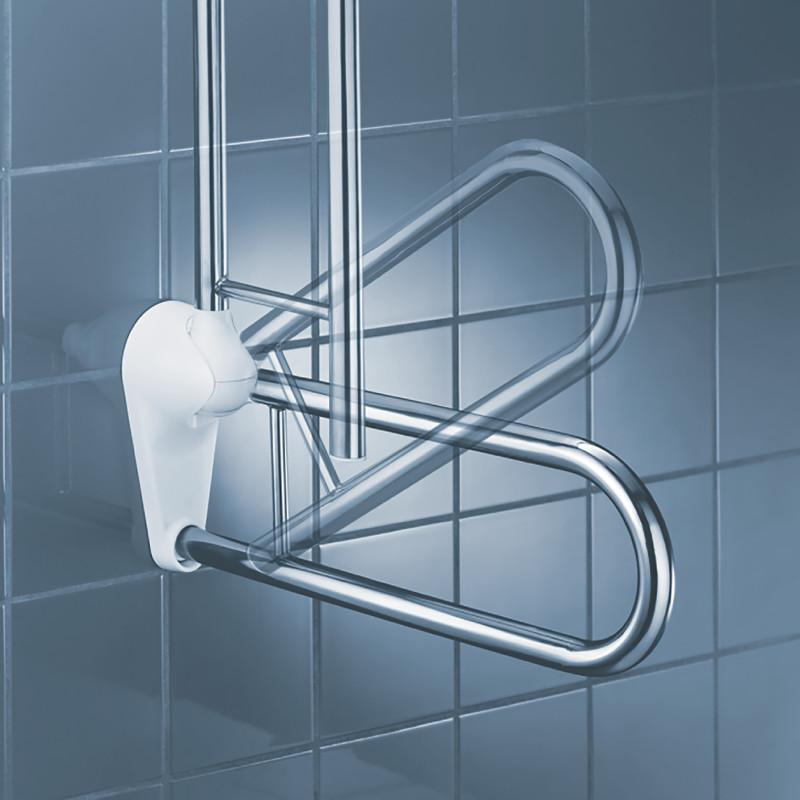 Spirella Barre De Redressement Ou D'appui Acier Inox 61x35 5cm Chrome Spirella