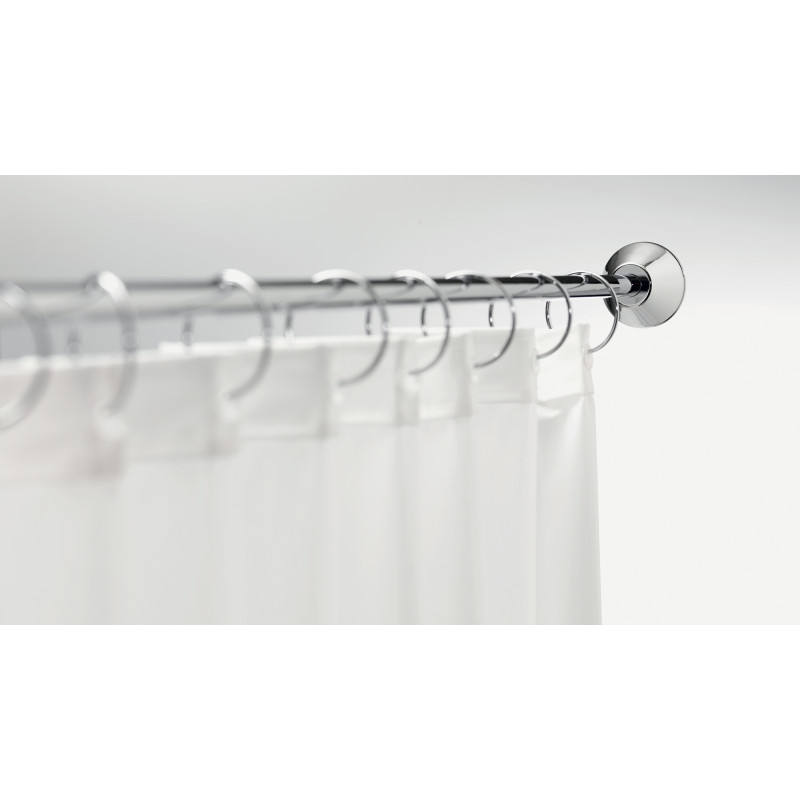 Spirella Barre Tringle Pour Rideau De Douche D'angle à  Fixer En Inox SLIM 170x75cm Chromé Spirella