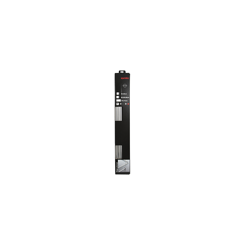 Spirella Barre Tringle Pour Rideau De Douche D'angle Modulable à  Fixer En Alu MAGIC UNIVERSAL Finition Brillante Spirella