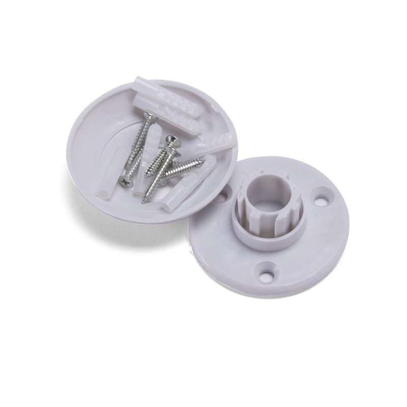 Spirella Barre Tringle Pour Rideau De Douche Incurvée à  Fixer En Alu 80x80cm Blanc MSV