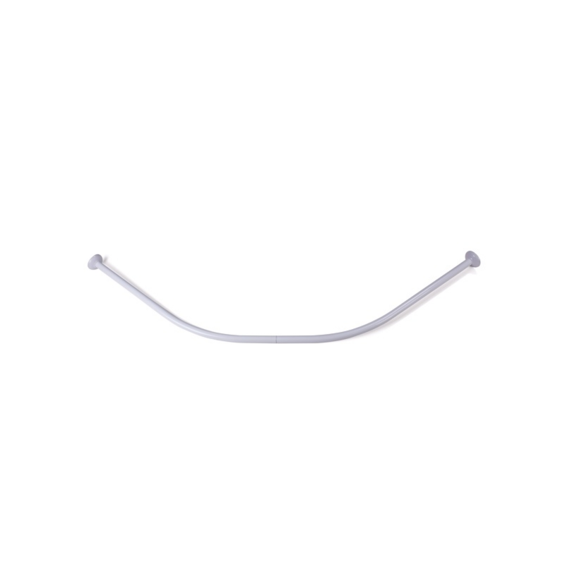 spirella Barre tringle pour rideau de douche Incurvée à  fixer en Alu 80x80cm Blanc MSV