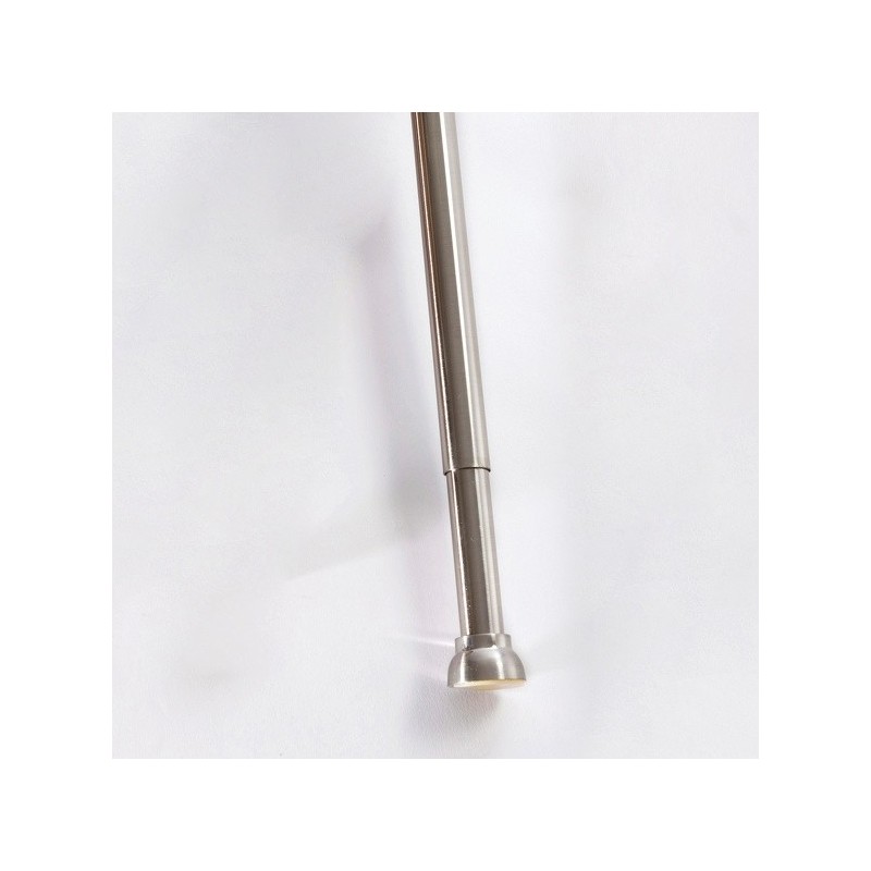 Spirella Barre Tringle Pour Rideau De Douche Ou Baignoire Extensible Sans Perçage En Alu KRETA 75-125cm Brossé Spirella