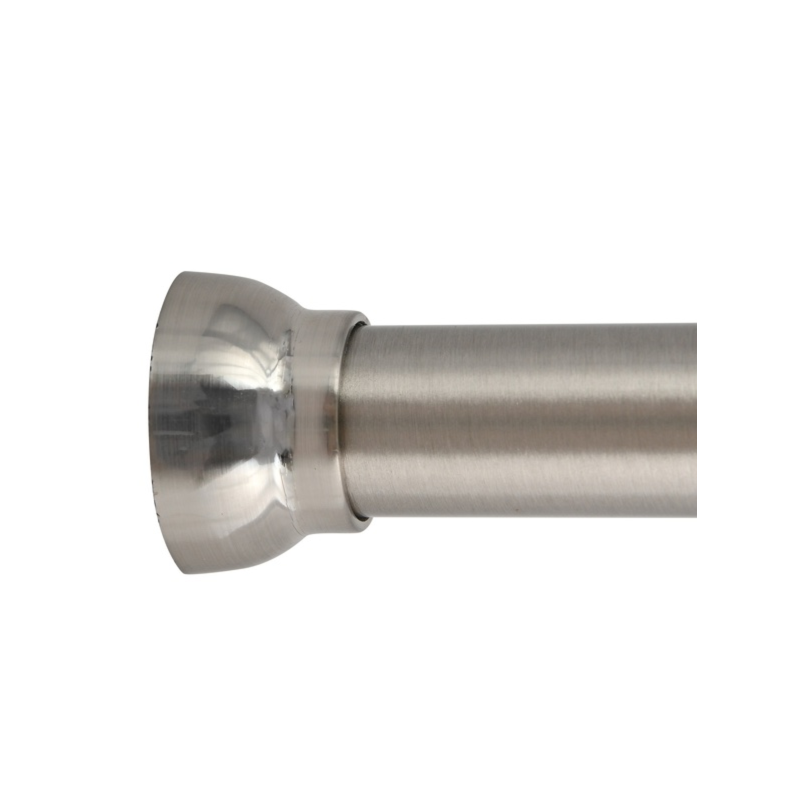 Spirella Barre Tringle Pour Rideau De Douche Ou Baignoire Extensible Sans Perçage En Alu KRETA 75-125cm Brossé Spirella