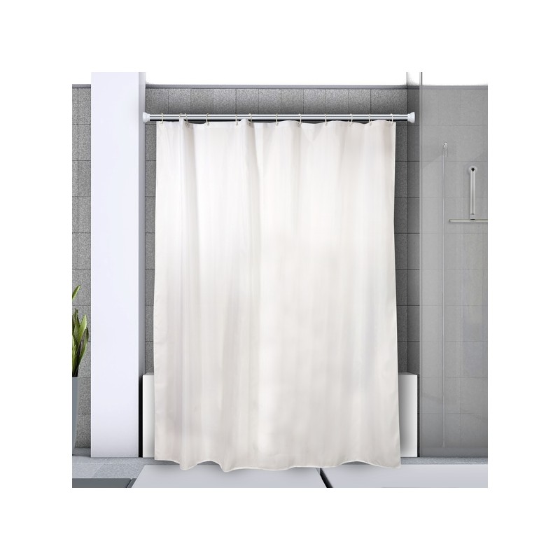 spirella Barre tringle pour rideau de douche ou baignoire extensible sans perçage en Alu MAGIC 75-125cm Finition Brillante Spirella