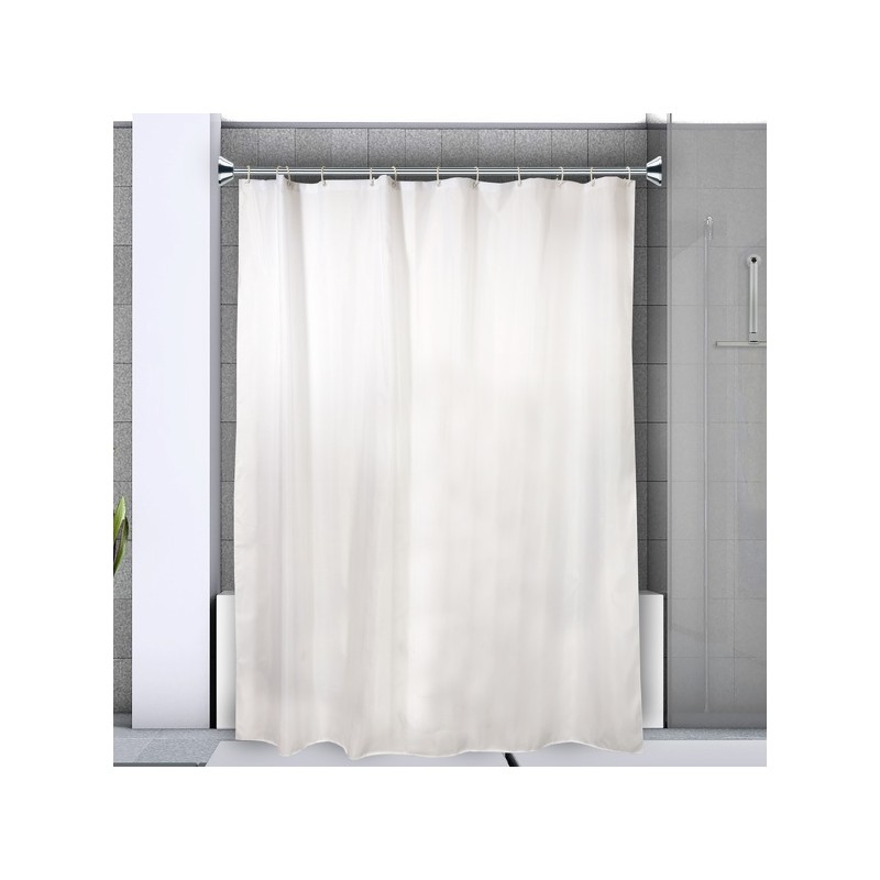 Spirella Barre Tringle Pour Rideau De Douche Ou Baignoire Extensible à  Fixer En Inox SLIM 125-220cm Chromé Spirella