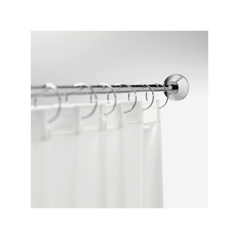 spirella Barre tringle pour rideau de douche ou baignoire extensible à  fixer en Inox SLIM 125-220cm Chromé Spirella