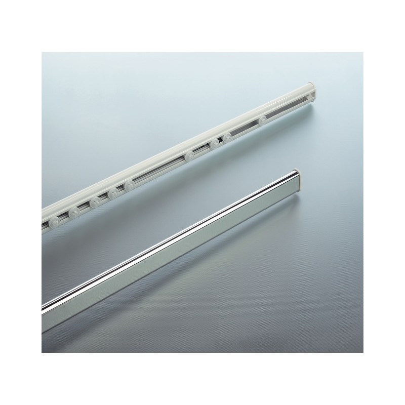 spirella Barre tringle pour rideau de douche ou baignoire extensible sans perçage en Alu SURPRISE 125-210cm Finition brillante Spirella