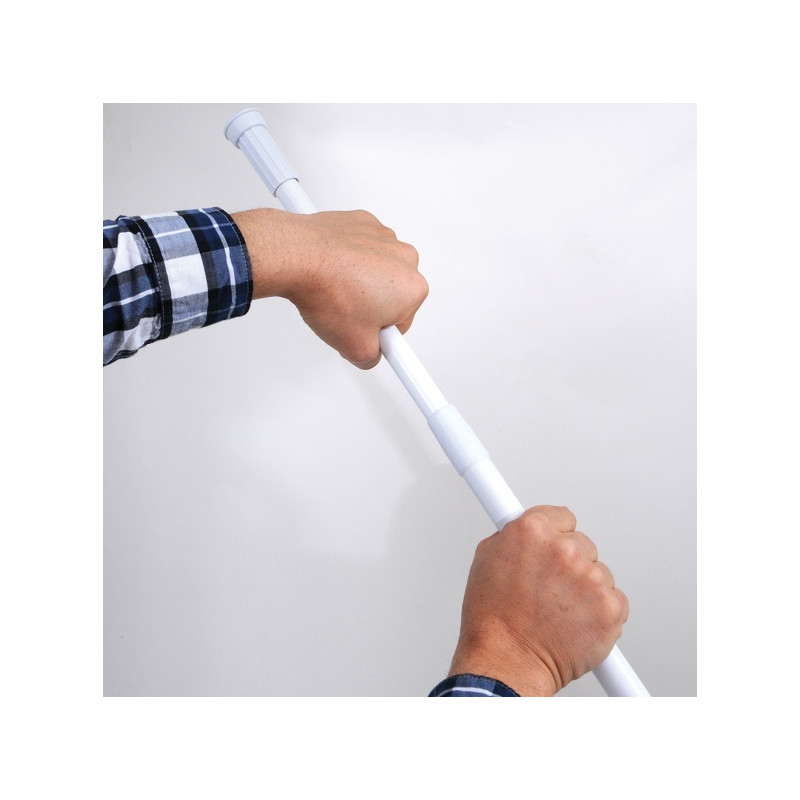 Spirella Barre Tringle Pour Rideau De Douche Ou Baignoire Extensible Blanche 110-200cm MSV