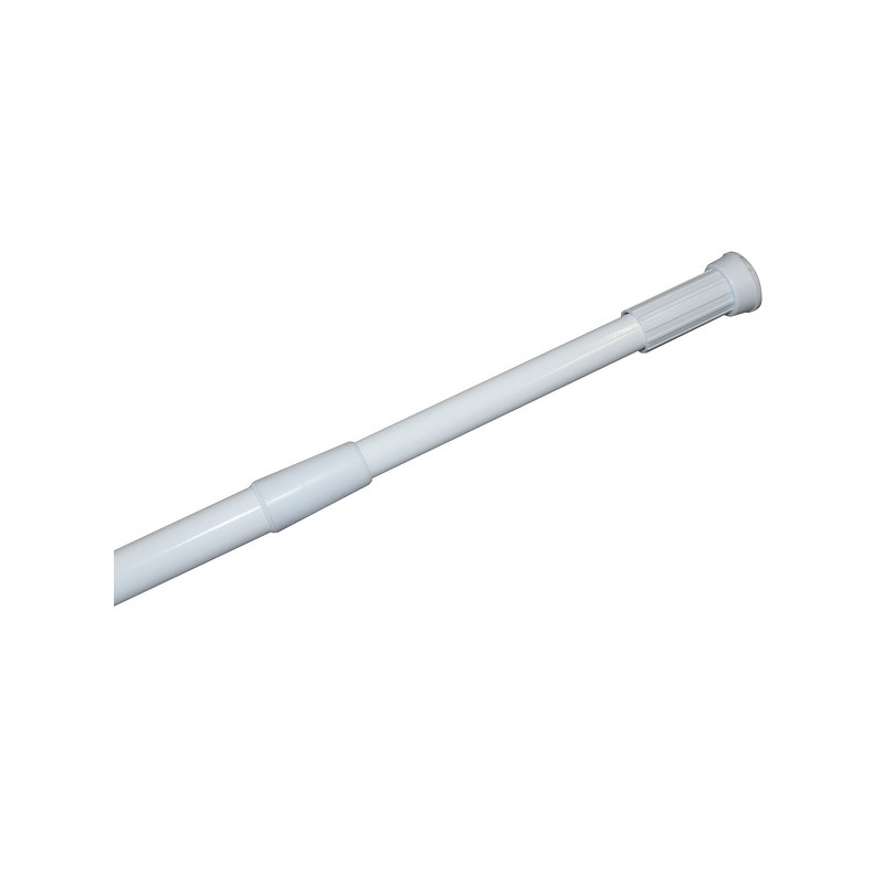 spirella Barre tringle pour rideau de douche ou baignoire extensible Blanche 110-200cm MSV