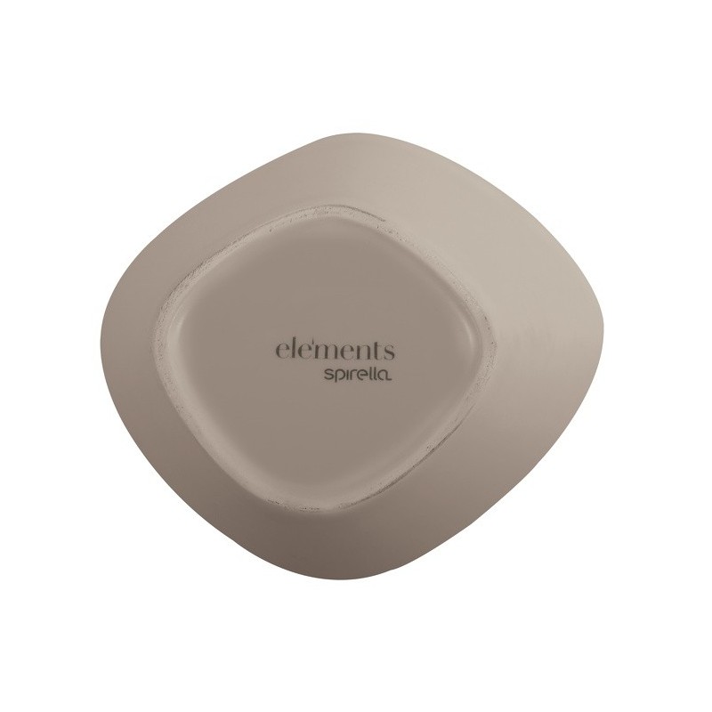 Spirella Boite à  Cotons Céramique ESSOS Sand Matt Elements By Spirella