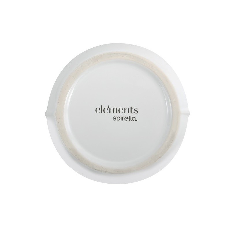 Spirella Boite à  Cotons Céramique SENSE Blanc Shinny Elements By Spirella