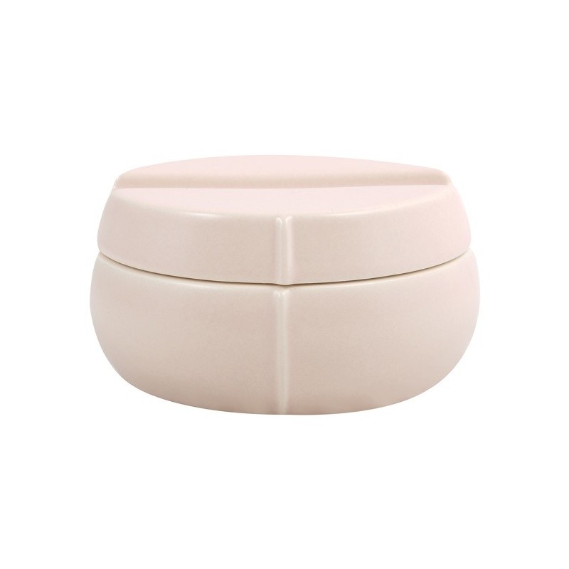 Spirella Boite à  Cotons Céramique SENSE Blush Matt Elements By Spirella