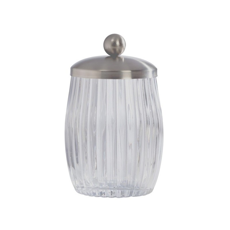 spirella Boite à  cotons Verre QUARTZ Transparent Spirella