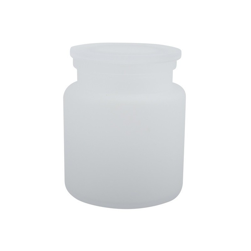 spirella Boite à  cotons Verre YOKO Misty Blanc Spirella