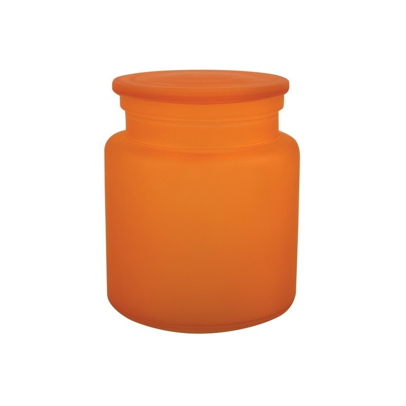 spirella Boite à  cotons Verre YOKO Misty Orange Spirella