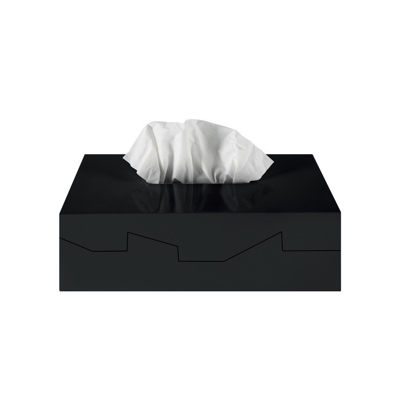 spirella Boite à  mouchoirs ABS SILHOUETTE Noir Spirella