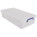 Spirella Boite De Rangement à Roulettes Blanc Transparent 35L MSV