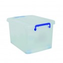 Spirella Boite De Rangement Avec Roulettes Blanc Transparent 25L MSV