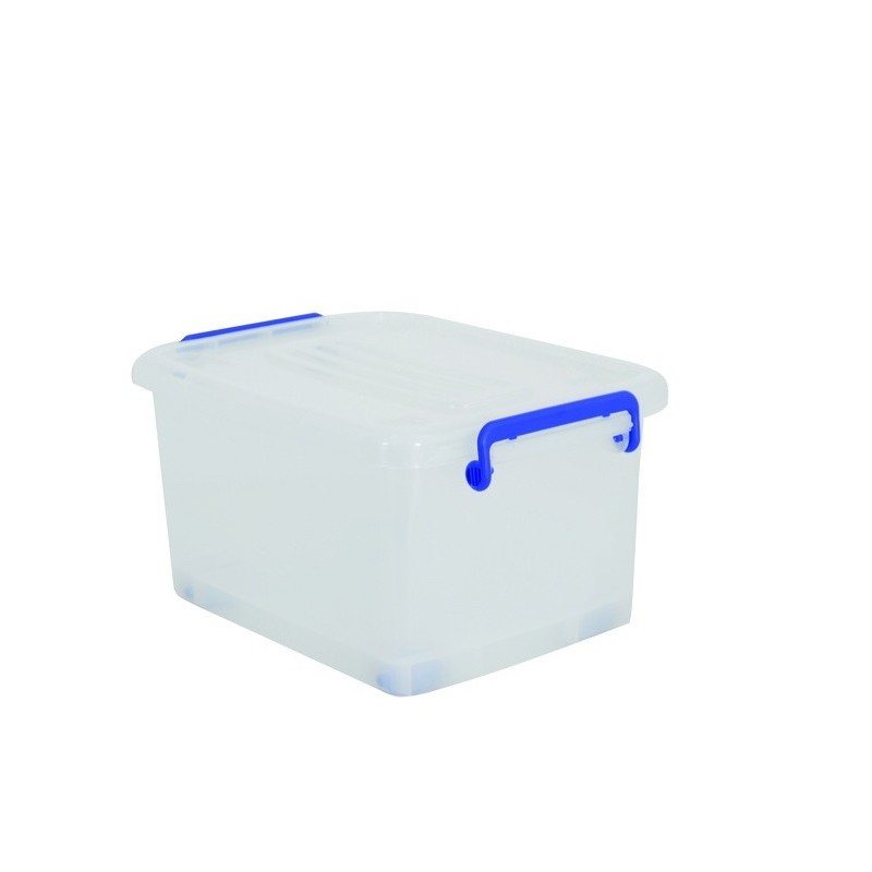 spirella Boite de rangement avec roulettes Blanc Transparent 13L MSV