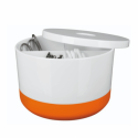Spirella Boite De Rangement Multi-box PS MOJI Blanc & Orange Spirella