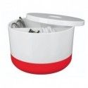 Spirella Boite De Rangement Multi-box PS MOJI Blanc & Rouge Spirella