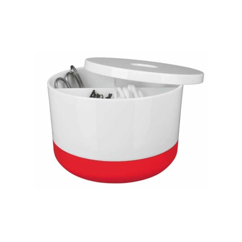 spirella Boite de rangement Multi-box PS MOJI Blanc & Rouge Spirella
