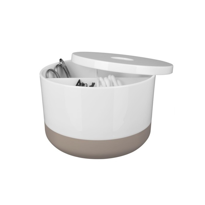 spirella Boite de rangement Multi-box PS MOJI Blanc & Taupe Spirella
