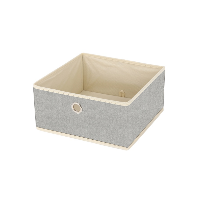 Spirella Boite Tiroir De Rangement Microaérée Et Respirant Carré Gris MSV