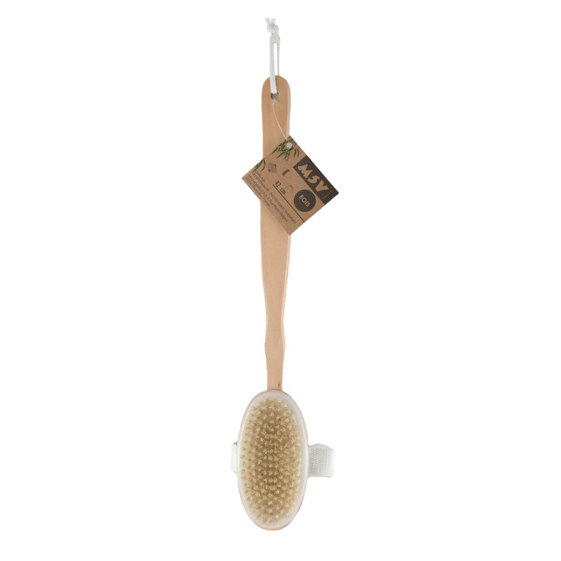 Spirella Brosse De Bain En Bois Avec Manche Détachable MSV