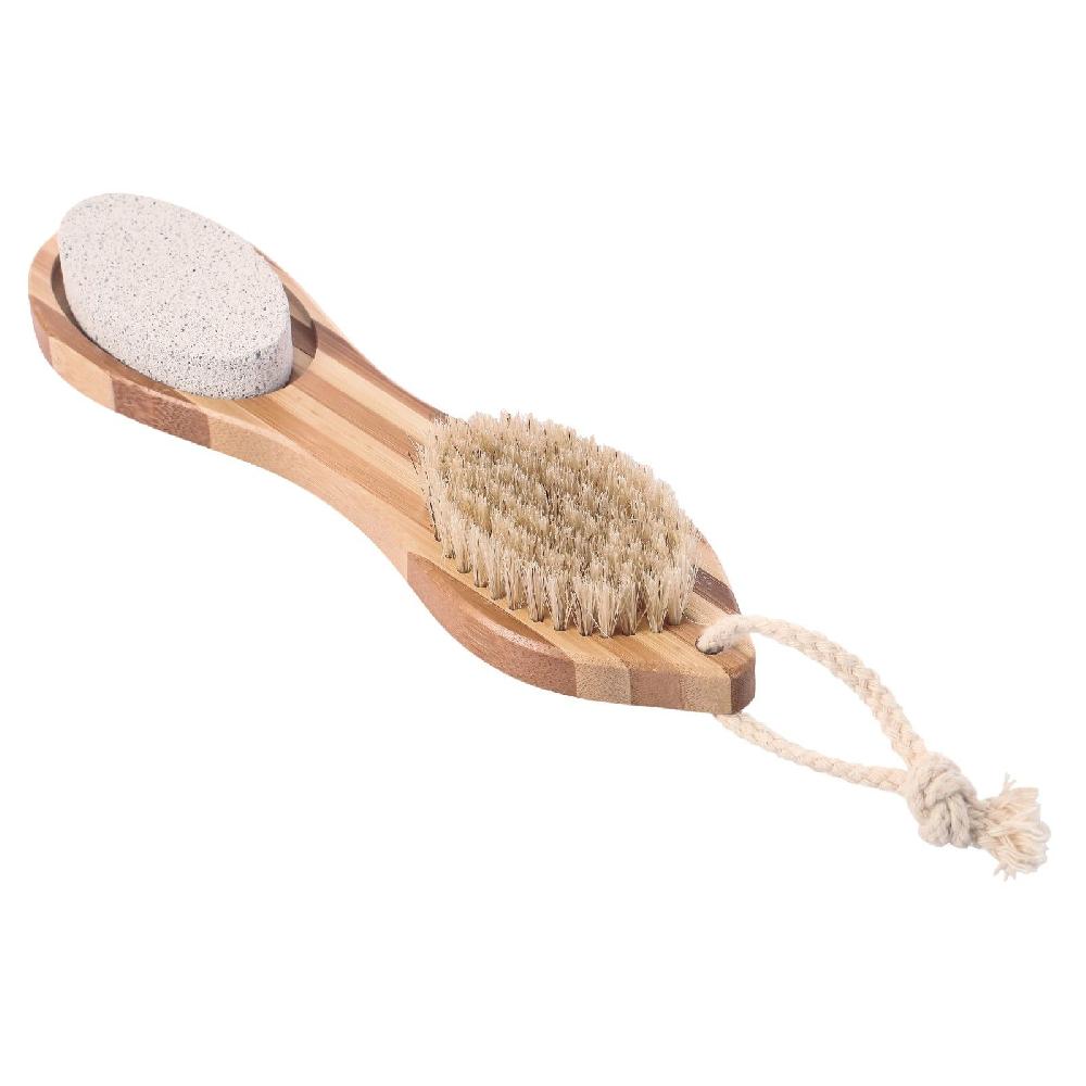 spirella Brosse de bain pour les pieds 4 EN 1 en bois MSV