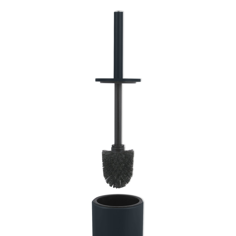 Spirella Brosse Wc Avec Support Acier AKIRA Noir Mat Spirella