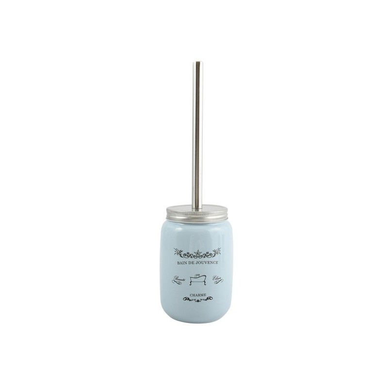 spirella Brosse wc avec support Céramique Apolline Bleu MSV